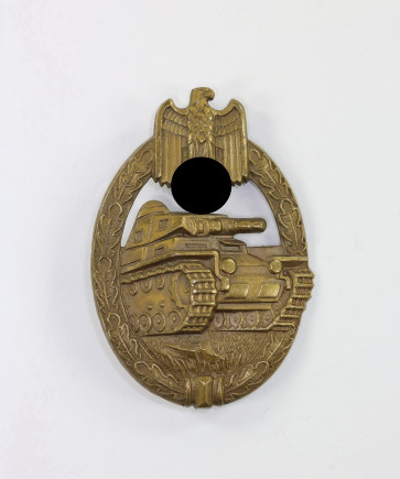 Panzerkampfabzeichen in Bronze, Wurster, Buntmetall - Militaria-Berlin
