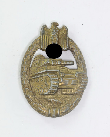 Panzer Kampfabzeichen in Bronze, Hst. A (Assmann & Sohn), Zink - Militaria-Berlin