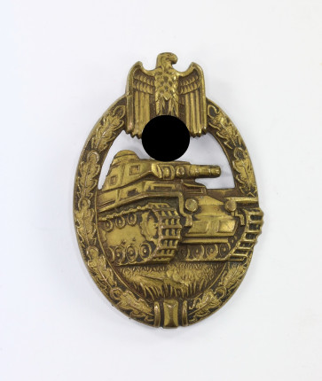 Panzerkampfabzeichen in Bronze, Wurster, Buntmetall - Militaria-Berlin