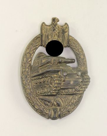 Panzerkampfabzeichen in Bronze, Hst. AS Dreieck - Militaria-Berlin