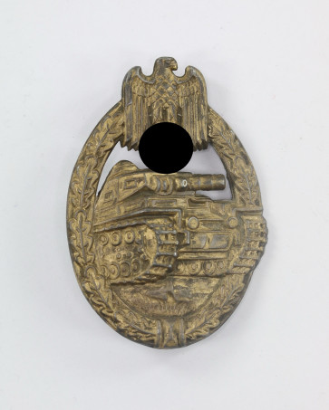  Panzerkampfabzeichen in Bronze, Hst. ÜÜ (E.F. Wiedmann, Frankfurt a.M.) - Militaria-Berlin