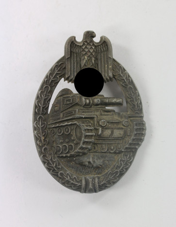 Panzerkampfabzeichen in Bronze, "Scooped out Flat back" - Militaria-Berlin