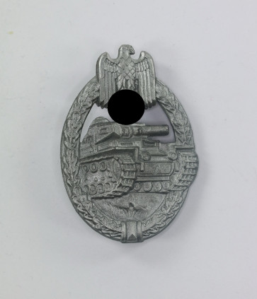  Panzerkampfabzeichen in Silber, Alois Rettenmaier, "Flat Back" - Militaria-Berlin