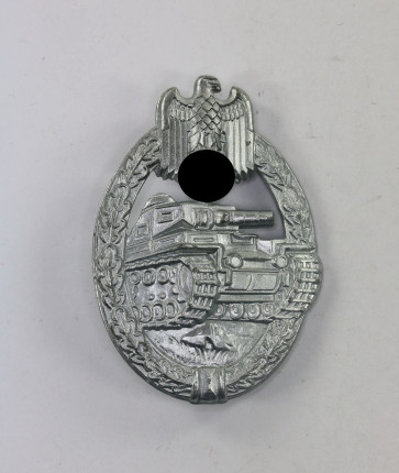 Panzerkampfabzeichen in Silber, Alois Rettenmaier, Flat Back - Militaria-Berlin