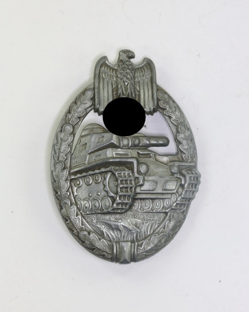Panzerkampfabzeichen in Silber, Hst. A (Assmann & Sohn, Lüdenscheid) - Militaria-Berlin