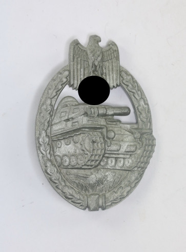  Panzerkampfabzeichen in Silber, Hst. FLL 43 (Friedrich Linden, Lüdenscheid) - Militaria-Berlin