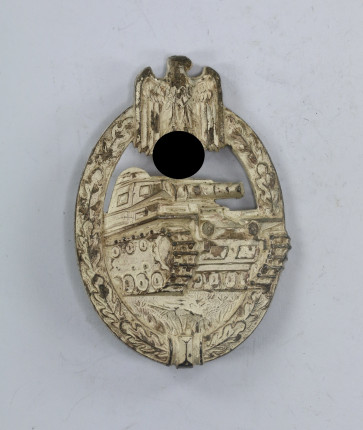 Panzerkampfabzeichen in Silber, Hst. HA (Hermann Aurich, Dresden) - Militaria-Berlin