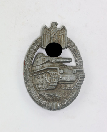 Panzerkampfabzeichen in Silber, Hst. W (Karl Wurster, Markneukirchen) - Militaria-Berlin