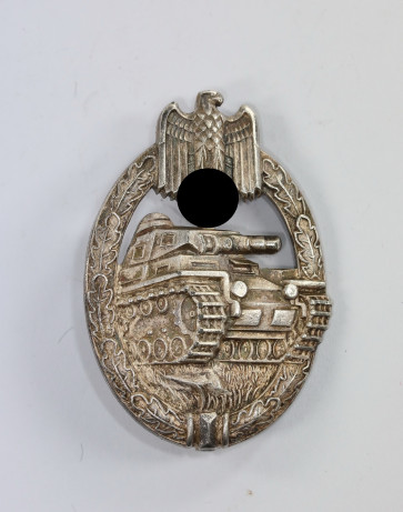 Panzerkampfabzeichen in Silber, Hst. W (Zink) - Militaria-Berlin