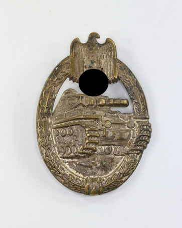 Panzerkampfabzeichen in Silber, Schickle, Buntmetall - Militaria-Berlin
