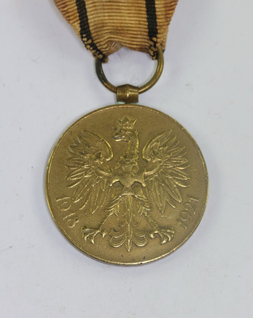 Polen, PAMIĄTKOWY-MEDAILLE FÜR DEN KRIEG 1918-1921 - Militaria-Berlin