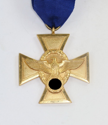 Polizei Dienstauszeichnung in Gold (25 Jahre) Für Treue Dienste in der Polizei - Militaria-Berlin