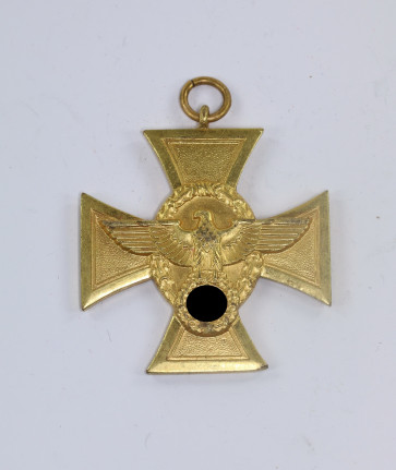 Polizei Dienstauszeichnung in Gold (25 Jahre) Für Treue Dienste in der Polizei - Militaria-Berlin