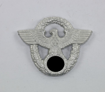  Polizei, Schirmmützenadler für Mannschaften (2. Modell), Hst. F.K.S. - Militaria-Berlin