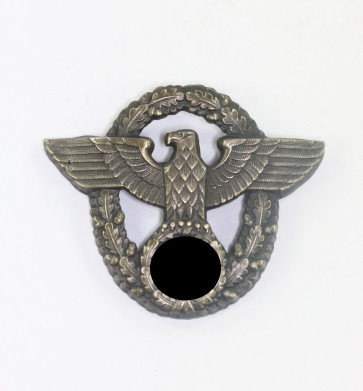  Polizei, Schirmmützenadler für Mannschaften (2. Modell), Hst. G.B.M. - Militaria-Berlin