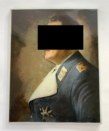 Porzellan Plakette, Manufaktur Rosenthal Generalfeldmarschall Hermann Göring - Militaria-Berlin