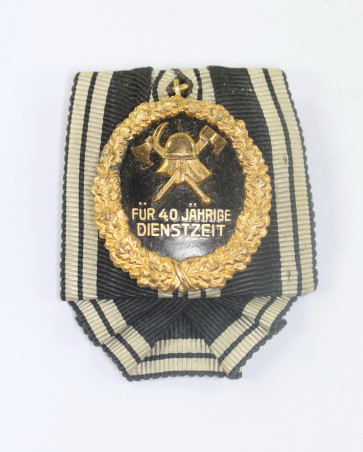 Preußen, Feuerwehr Ehrenzeichen 40 Jahre LV Preußen 2. Form, an Einzelspange - Militaria-Berlin