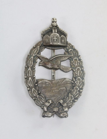  Preußen, Fliegererinnerungsabzeichen, Silber 800, Paul Meybauer, Berlin (Wappen) - Militaria-Berlin