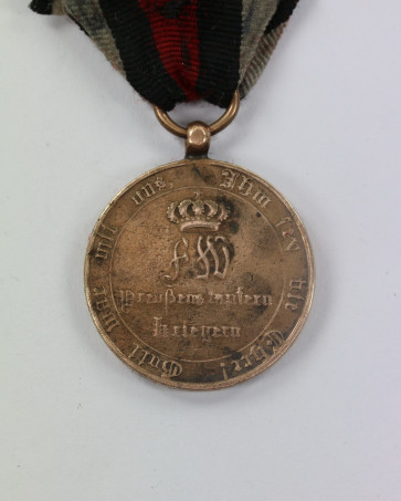Preußen, Kriegsdenkmünze für Kämpfer 1813/14 (Pariser Prägung) - AUS EROBERTEM GESCHUTZ - Militaria-Berlin