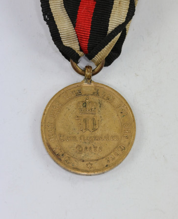 Preußen, Kriegsdenkmünze für Kämpfer 1870, Ranschrift - Militaria-Berlin