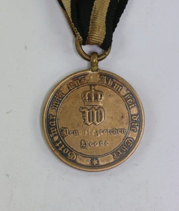 Preußen, Kriegsdenkmünze für Kämpfer 1870, Ranschrift AUS EROBERTEM GESCHUETZ - Militaria-Berlin