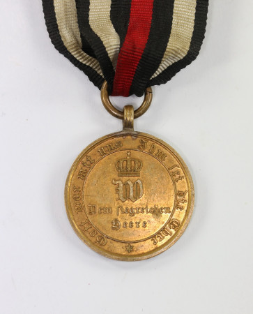 Preußen, Kriegsdenkmünze für Kämpfer 1870, Spangenstück - Militaria-Berlin