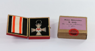 Preußen, Roter Adler Orden 4. Klass, Hst. N, im Etui und Umkarton - Militaria-Berlin