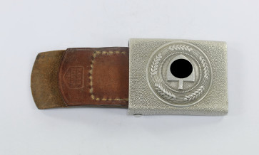Reichsarbeitsdienst (RAD), Koppelschloss für Mannschaften, Hst. HA 37 - H. Aurich Dresden 1937 - Militaria-Berlin