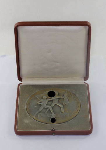 Reichsparteitag 1939 NS Kampfspiele 1938 Dritter Platz, im Etui - Militaria-Berlin