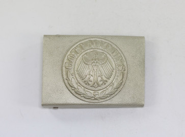Reichswehr, Reduktion (!) Koppelschloss für Mannschaften (Aluminium) - Einigkeit und Recht und Freiheit - Militaria-Berlin