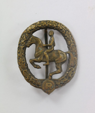  Reiterabzeichen in Bronze, Hst. L. Chr. Lauer Nürnberg-Berlin - Militaria-Berlin