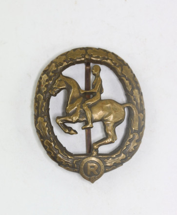 Reiterabzeichen in Bronze, Hst. Lauer Nürnberg-Berlin - Militaria-Berlin