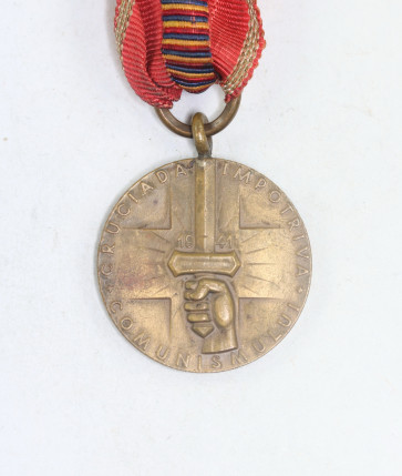 Rumänien, Medaille Kreuzzug gegen den Kommunismus - Romania Recunoscatoare - Militaria-Berlin