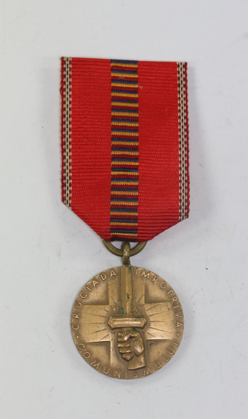 Rumänien, Medaille Kreuzzug gegen den Kommunismus - Romania Recunoscatoare - Militaria-Berlin
