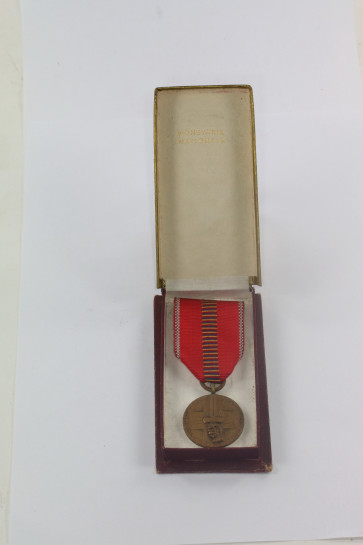  Rumänien, Medaille Kreuzzug gegen den Kommunismus - Romania Recunoscatoare, im Etui - Militaria-Berlin