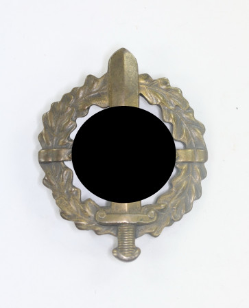 SA Wehrabzeichen in Bronze, Hst. Fechler Bernsbach/SA. - Eigentum Obersten S.A. Führung - Militaria-Berlin