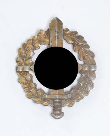 SA Wehrsportabzeichen in Bronze, Hst. Berg & Nolte, Eigentum d. S.A. Sportabzeichen Hauptstelle - Militaria-Berlin