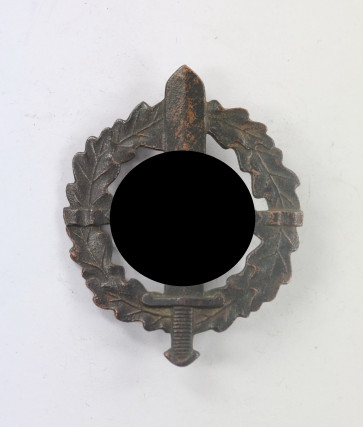  SA Wehrsportabzeichen in Bronze, Hst. F. Schneider Lüdenscheid, Eigentum D S.A. Sportabzeichen Hauptstelle - Militaria-Berlin