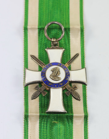 Sachsen, Albrechtsorden Ritterkreuz 2.Klasse mit Schwerter, Hst. S - Militaria-Berlin