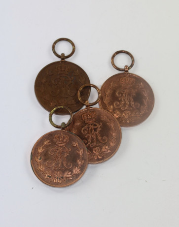 Sachsen, Friedrich August Medaille in Bronze, Hst. 53, Oortfund (!) - Militaria-Berlin