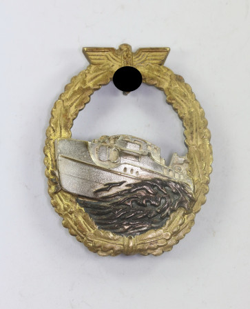 Schnellbootkriegsabzeichen 1. Form (!), Hst. Schwerin Berlin - Militaria-Berlin