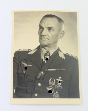 Signiertes Portrait General der Flieger Curt Pflugbeil - Militaria-Berlin