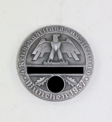 Silber Medaille Reichsnährstand Blud und Boden, 4. Reichsnährstand Ausstellung München 1937 - Ungesalzene Butter - Militaria-Berlin