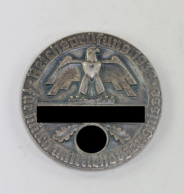 Silber Medaille Reichsnährstand Blud und Boden, Reichsprüfung 1938 für Milch und Milcherzeugnisse - Milch - Militaria-Berlin