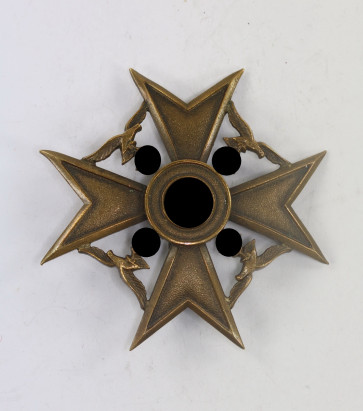 Spanienkreuz in Bronze (ohne Schwerter), Hst. L/11 (Wilhelm Deumer, Lüdenscheid) - Militaria-Berlin