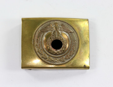 Sturmabteilung (SA), Koppelschloss, mit auf der Spitze stehendem Hakenkreuz - Militaria-Berlin