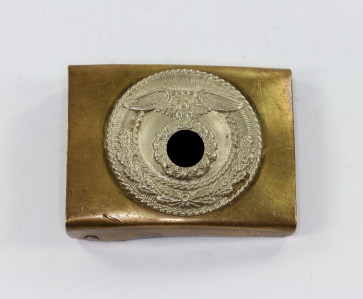 Sturmabteilung (SA), Koppelschloss, mit auf der Spitze stehendem Hakenkreuz - Militaria-Berlin