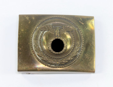 Sturmabteilung (SA) Koppelschloss, Variante mit liegenden Hakenkreuz - Militaria-Berlin