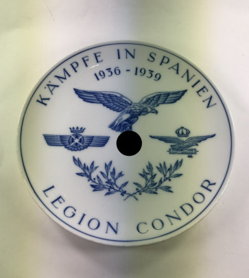 Meißen, Wandteller "Legion Condor Kämpfe in Spanien 1936 - 1939" - Militaria-Berlin