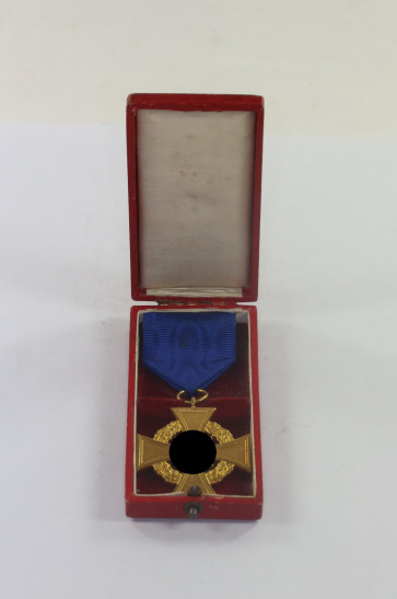 Treudienstehrenzeichen in Gold (40 Jahre), Für Treue Dienste, im Etui - Militaria-Berlin